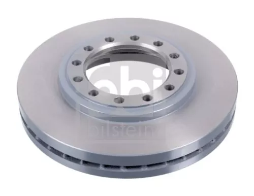 2x Febi Front Internally Vented Brake Disc