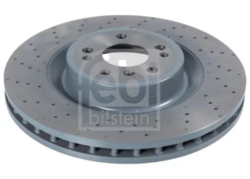 2x Febi Front Internally Vented Brake Disc For Mercedes-benz Gl-class Gle 