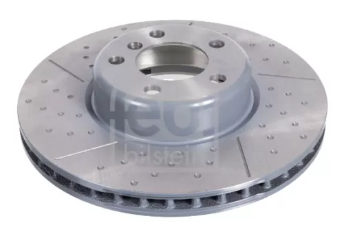 2x Febi Front Internally Vented Brake Disc For Bmw Bmw (Brilliance) 1 2 3 