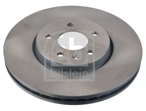 2x Febi Front Internally Vented Brake Disc For Opel Vauxhall Insignia