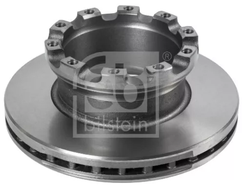 2x Febi Rear Internally Vented Brake Disc