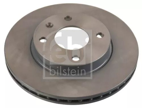 2x Febi Front Internally Vented Brake Disc For Opel Vauxhall Karl Viva