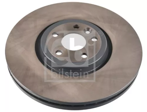 2x Febi Front Internally Vented Brake Disc For Jaguar Land Rover F-pace I-