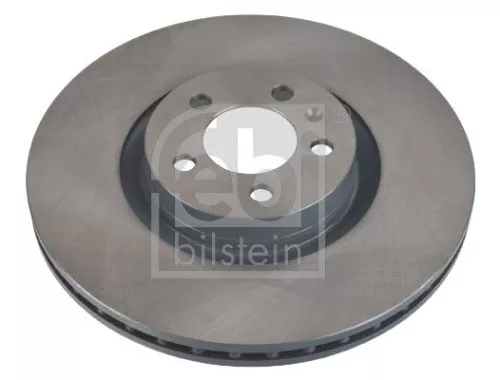 2x Febi Front Internally Vented Brake Disc For Vw Polo