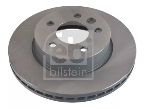 2x Febi Front Internally Vented Brake Disc For Man Vw Crafter Multivan Tge