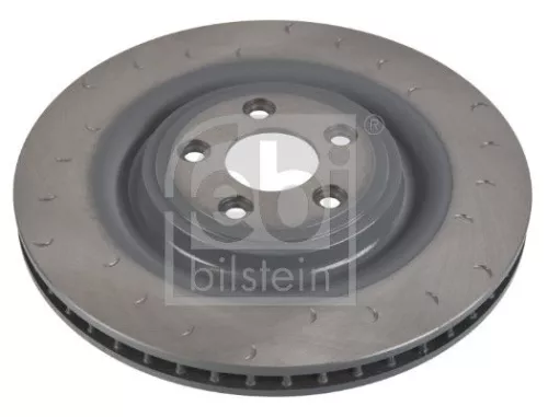 Febi Single Rear Right Slotted/internally Vented Brake Disc For Jaguar Xk
