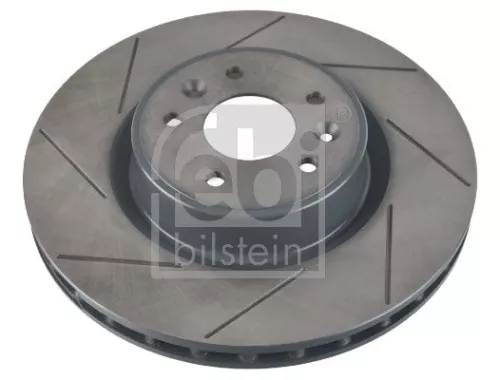 2x Febi Front Slotted/internally Vented Brake Disc For Renault Megane