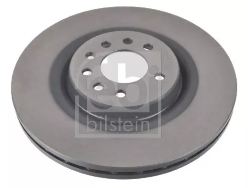 2x Febi Front Internally Vented Brake Disc For Opel Vauxhall Corsa