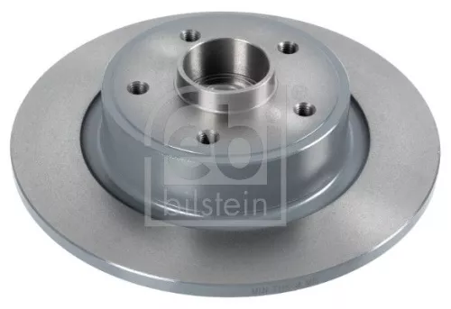 2x Febi Rear Solid Brake Disc For Renault Megane Scénic