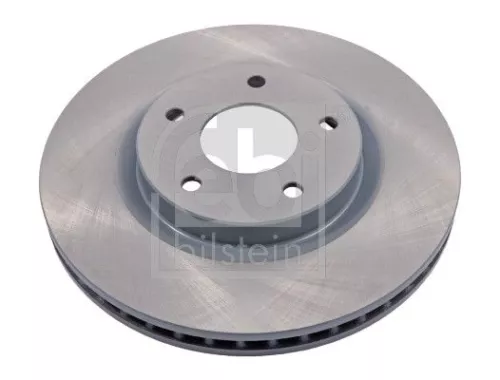2x Febi Front Internally Vented Brake Disc For Nissan Juke Qashqai Qashqai
