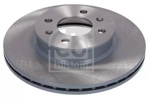 2x Febi Front Internally Vented Brake Disc For Hyundai I20