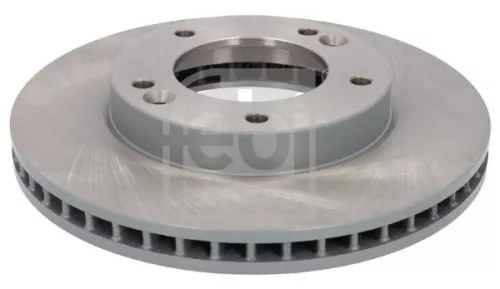 2x Febi Front Internally Vented Brake Disc For Kia Sorento