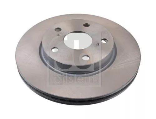 2x Febi Front Internally Vented Brake Disc For Toyota Auris Corolla