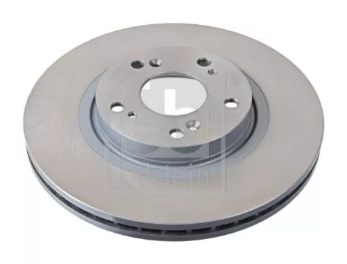 2x Febi Front Internally Vented Brake Disc For Honda Accord