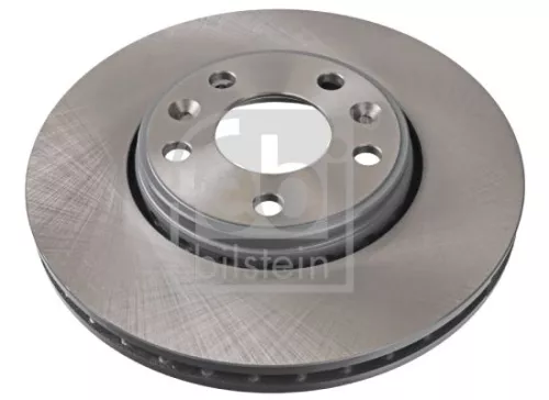 2x Febi Front Internally Vented Brake Disc For Renault Samsung Fluence Gra