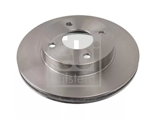 2x Febi Front Internally Vented Brake Disc For Nissan Micra