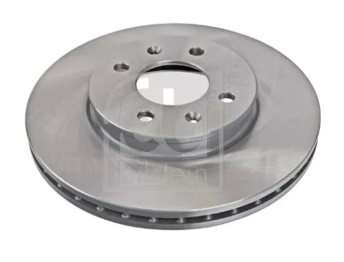2x Febi Front Internally Vented Brake Disc For Hyundai Kia Accent I20 I20 