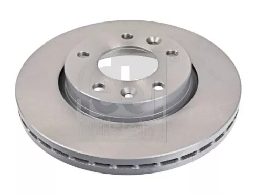 2x Febi Front Internally Vented Brake Disc For Kia Carnival