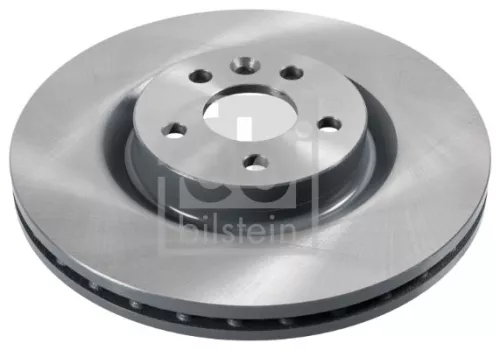 2x Febi Front Internally Vented Brake Disc For Jaguar Land Rover Discovery