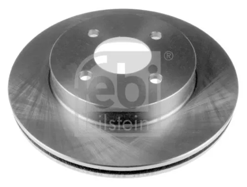2x Febi Front Vented Brake Discs Fits Nissan Almera 252mm