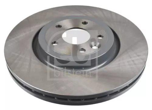 2x Febi Front Internally Vented Brake Disc For Jaguar Xe Xf