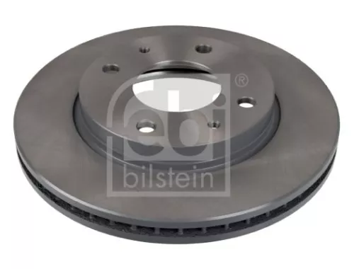 2x Febi Front Internally Vented Brake Disc For Hyundai Coupe Lantra Sonata