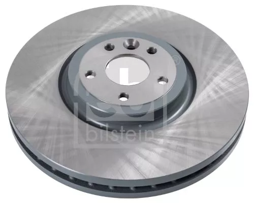 2x Febi Front Internally Vented Brake Disc For Jaguar Xe Xf