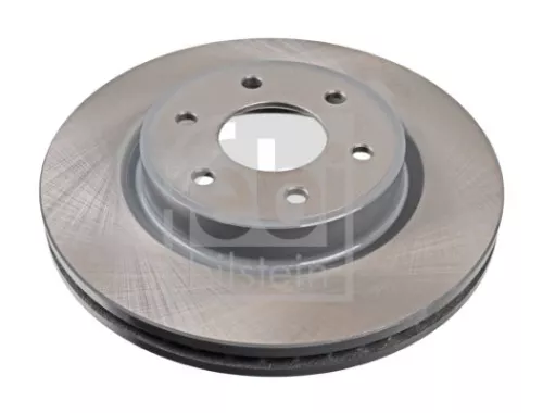 2x Febi Front Internally Vented Brake Disc For Nissan Renault Alaskan Nava