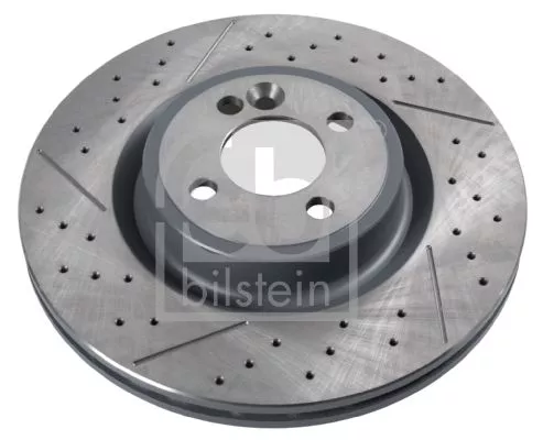2x Febi Front Perforated/vented Brake Disc For Mini Mini Mini Clubman Mini