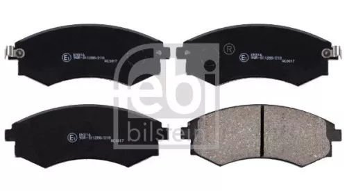 Febi Front Brake Pad Set For Hyundai Kia Nissan Coupe Elantr