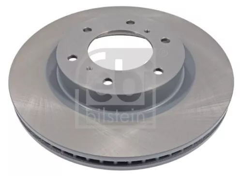2x Febi Front Internally Vented Brake Disc For Mitsubishi Pajero