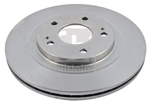 2x Febi Front Internally Vented Brake Disc For Mitsubishi Pajero Pinin