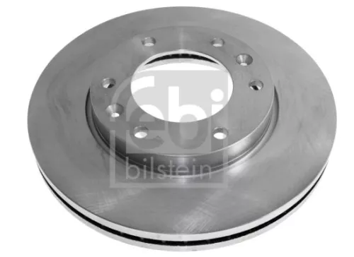 2x Febi Front Internally Vented Brake Disc For Hyundai H-1 H-1 / Starex