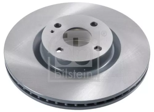 2x Febi Front Internally Vented Brake Disc For Abarth Fiat Mazda 124 Mx-5 