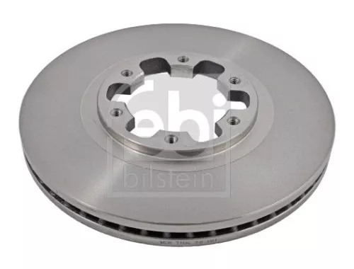 2x Febi Front Internally Vented Brake Disc For Nissan Navara Np300 Pickup 