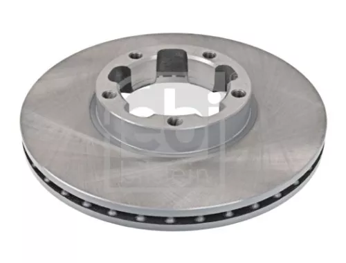 2x Febi Front Internally Vented Brake Disc For Nissan Cabstar E