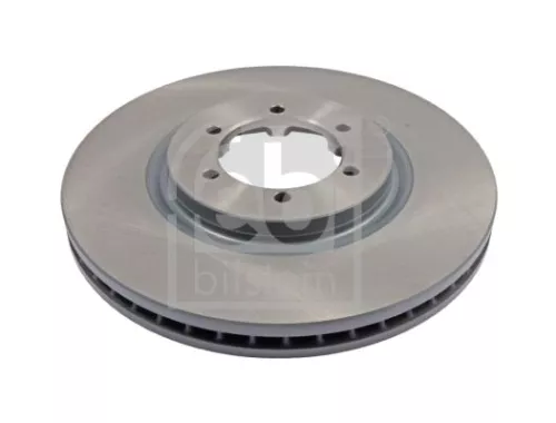 2x Febi Front Internally Vented Brake Disc For Hyundai Terracan