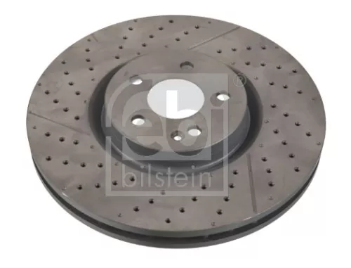 2x Febi Front Internally Vented Brake Disc For Mercedes-benz A-class Cla G