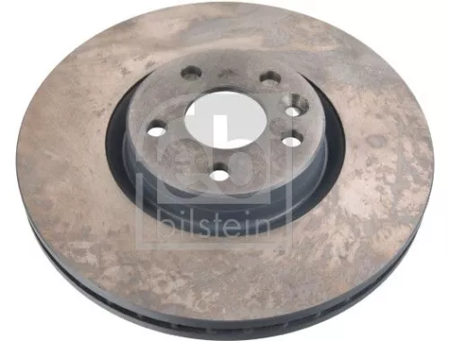 2x Febi Front Internally Vented Brake Disc For Volvo Xc60