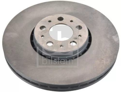 2x Febi Front Internally Vented Brake Disc For Volvo Xc90