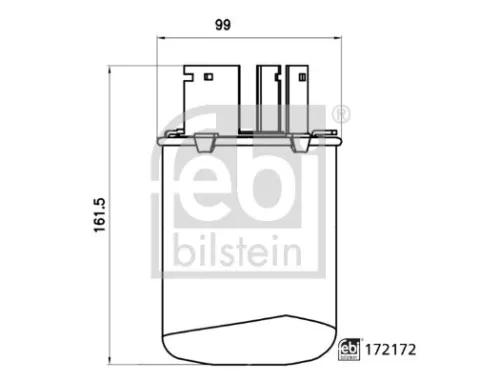 FEBI BILSTEIN FEBI BILSTEIN 172172 Febi Fuel Filter For Nissan Renault Kadjar Koleos Qashqai X-trail 