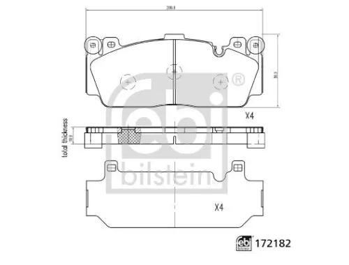 FEBI BILSTEIN FEBI BILSTEIN 172182 Febi Front Brake Pad Set For Bmw 2 5 6 Series 