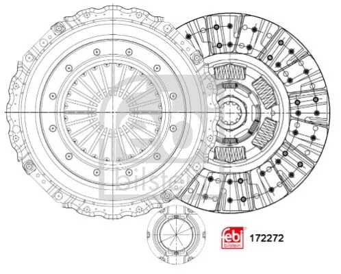 Febi Bilstein Clutch Kit For Daf Cf 65 Lf 45 Lf 55