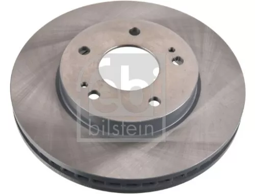 2x Febi Front Internally Vented Brake Disc For Mitsubishi L200 / Triton