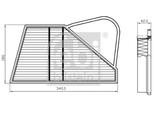 FEBI BILSTEIN FEBI BILSTEIN 173606 Febi Bilstein Front Left Air Filter For Bentley Continental Continental Flying S 