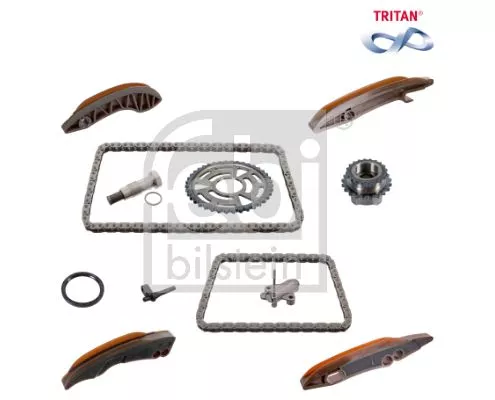 FEBI BILSTEIN FEBI BILSTEIN 174020 FEBI Lower Upper Timing Chain Kit for BMW MINI 1 2 3 4 5 MINI MINI CLUB 