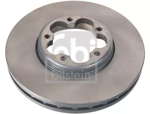 2x Febi Front Internally Vented Brake Disc For Ford Tourneo Custom Transit