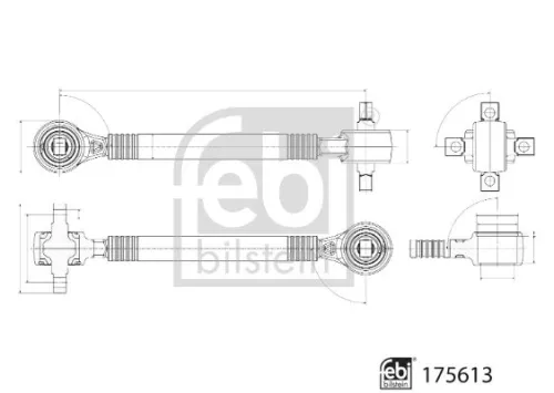 FEBI BILSTEIN FEBI BILSTEIN 175613 Febi Rear Control / Trailing Arm For Mercedes Touro (O 500) 