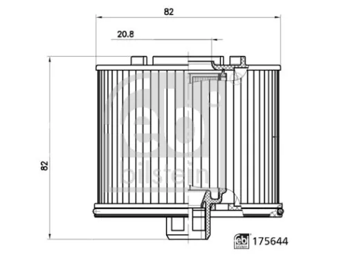 FEBI BILSTEIN FEBI BILSTEIN 175644 Febi Fuel Filter For Citroën Opel Peugeot Toyota Vauxhall Expert Jumpy  