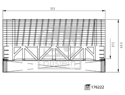 FEBI BILSTEIN FEBI BILSTEIN 176222 Oil Filter For Audi Vw A4 A5 A6 A6 Allroad A7 Q5 Q8 Touareg 